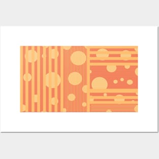 Abstract Circle and Line Pattern Posters and Art